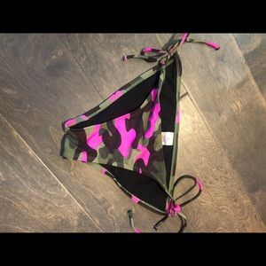 Black and pink camo bikini bottom. Medium